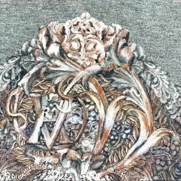Alexander McQueen for V&A Skull Design Grey Tee. L - Picture 5 of 5
